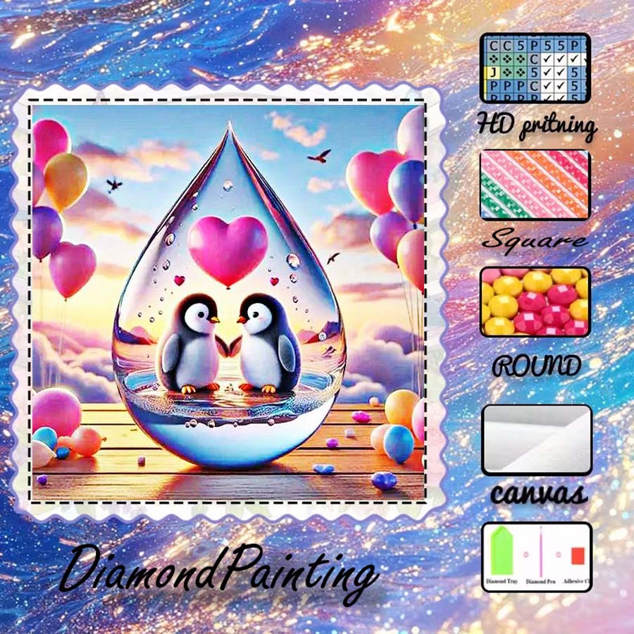 5D Diamond Painting Kit Full Drill - 1개 5D DIY 플로킹 천, 특수