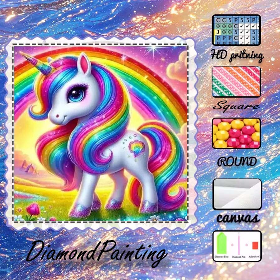 5D Diamond Painting Kit Full Drill - 1개 5D DIY 플로킹 천, 특수