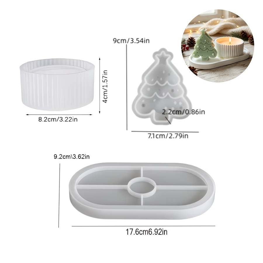 3피스 세트 레진 실리콘 몰드, 에폭시 레진 크리스마스 - Silicone Epoxy Resin Molds Set 리뷰 및 가격