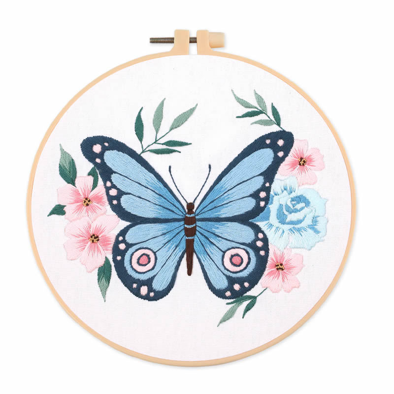1개 20X20CM 7.87인치 자수 나비 키트, 초보 - Embroidery 리뷰 및 가격