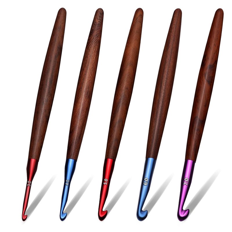 A59Z-관절염이 있는 손을 위한 인체공학적 나무 손잡 - Wooden Crochet Hooks Ergonomic Handle 리뷰 및 가격