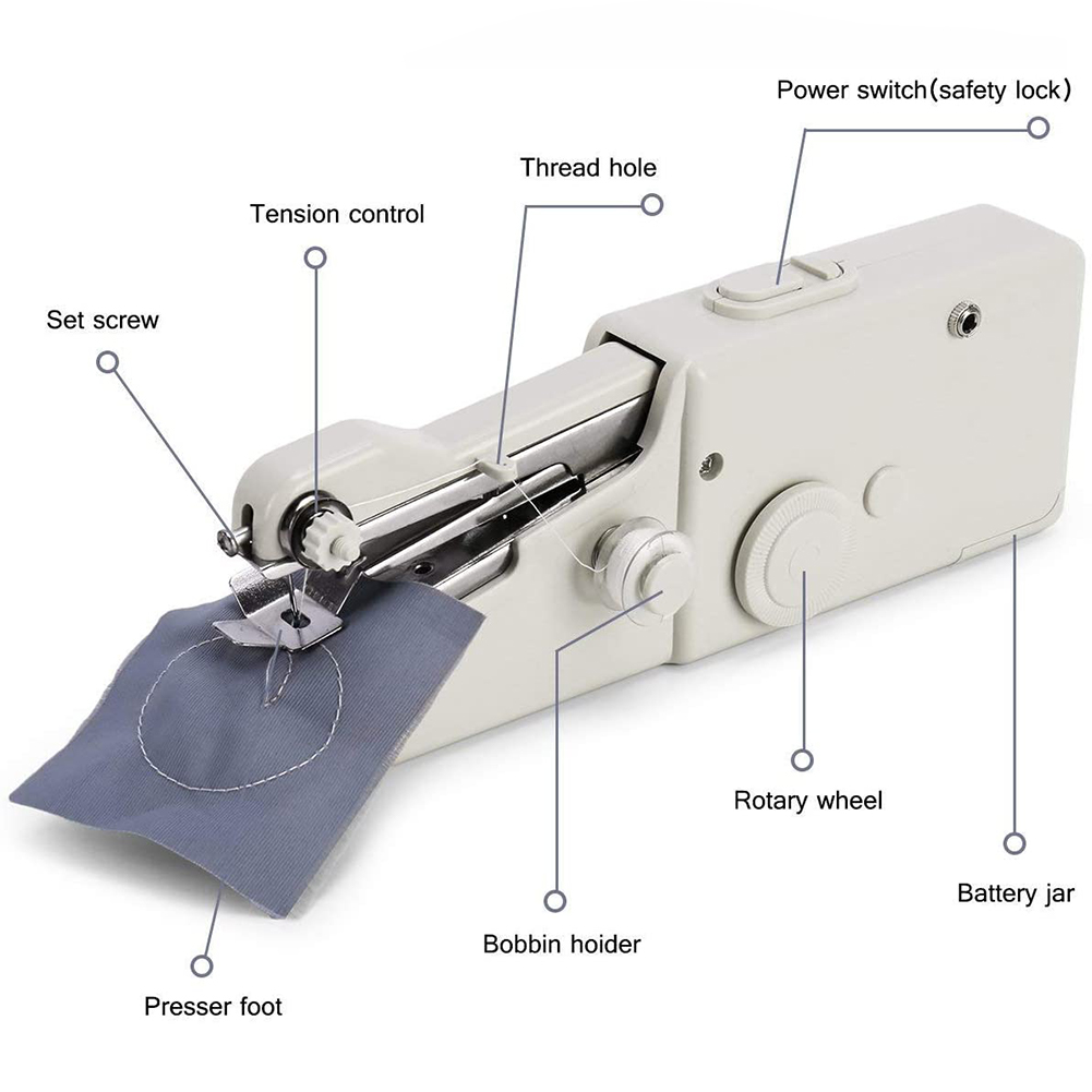 휴대용 휴대용 재봉틀 미니 스티치 바느질 무선 의류 직 - Mini Electric Sewing Machine Handheld 리뷰 및 가격