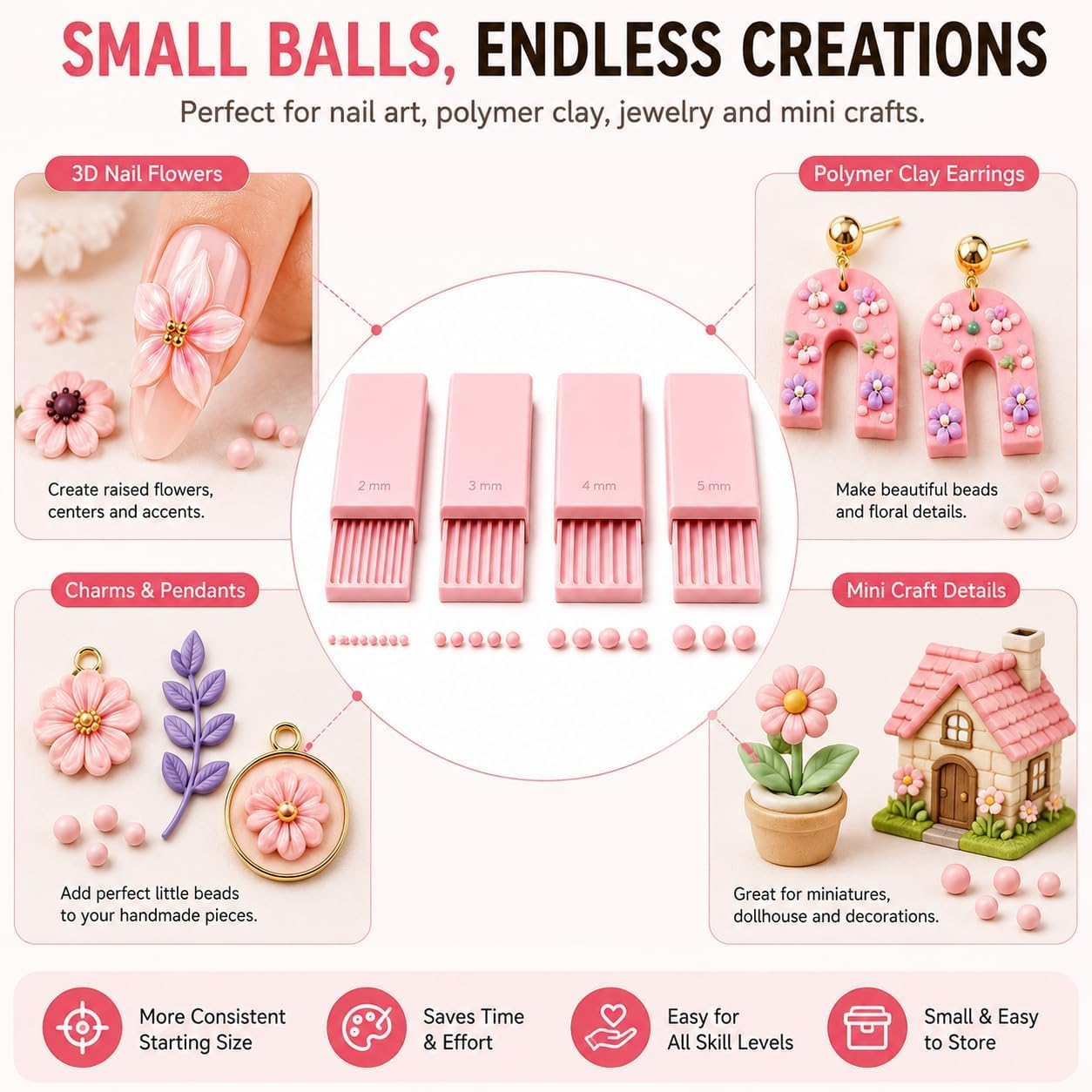 4개입 3D 프린트 클레이 젤 볼 메이커 도구, 3D  - Craft Tools 리뷰 및 가격