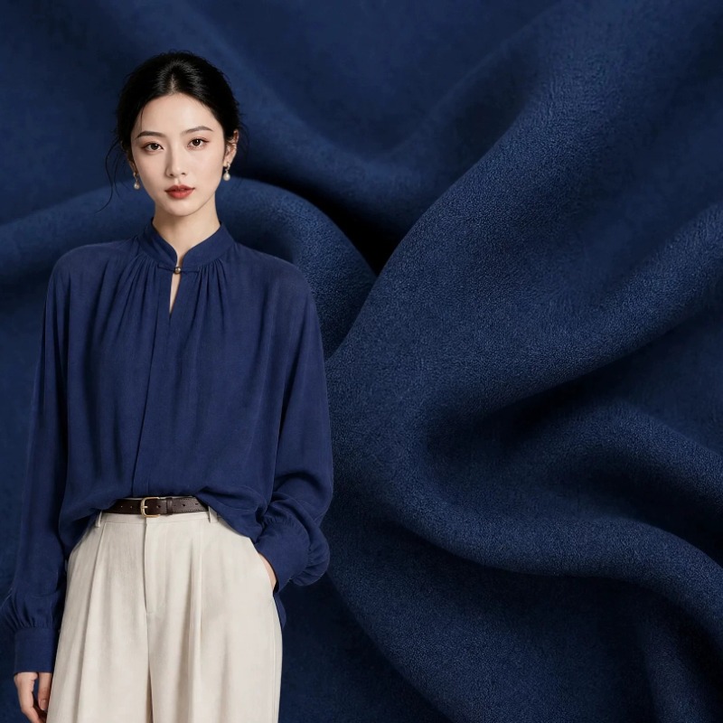 프리미엄 샌드워시드 린넨 새틴 원단 딥 블루 솔리드 드 - Sewing 리뷰 및 가격