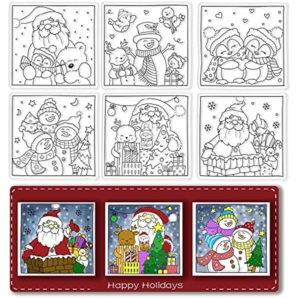 카드 제작용 투명 실리콘 스탬프, 크리스마스 투명 스탬 - Clear Silicone Stamps For Card Making 리뷰 및 가격