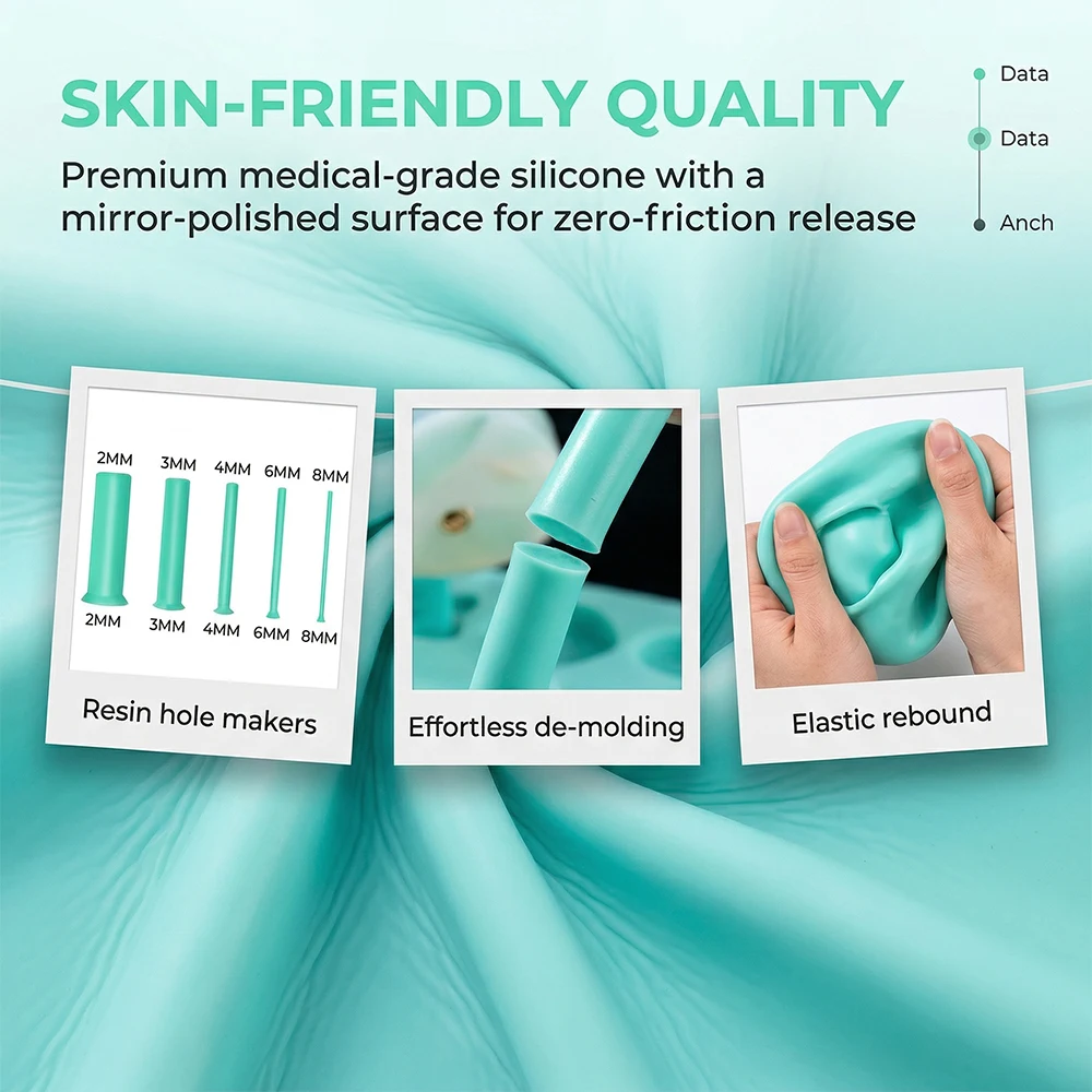 35개 레진 홀 오프너 키트 2-8mm 쥬얼리 제작 펀 - Silicone Epoxy Resin Molds Set 리뷰 및 가격