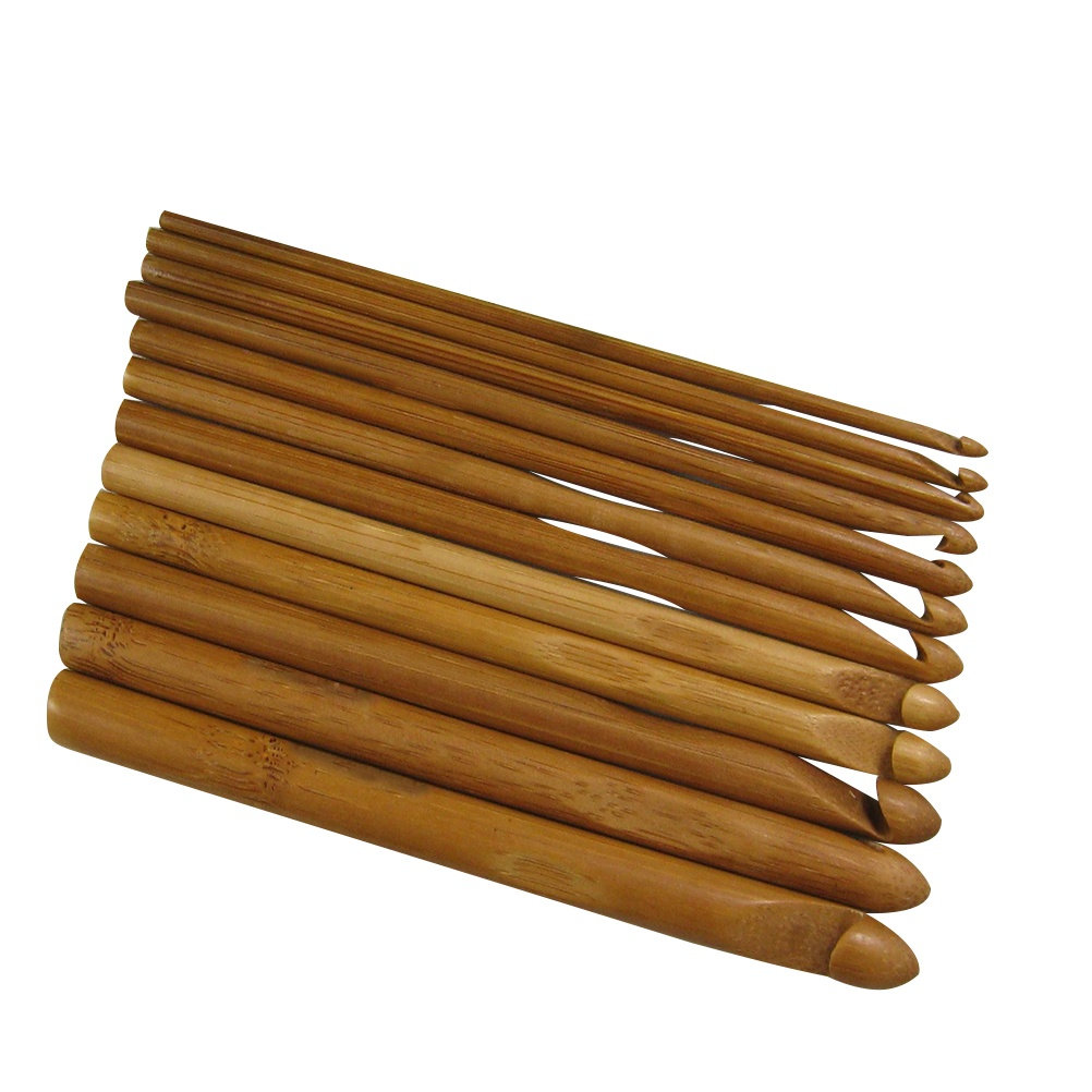12개 세트의 고급 나무 뜨개 바늘, 인체공학적 디자인 - Wooden Crochet Hooks Ergonomic Handle 리뷰 및 가격